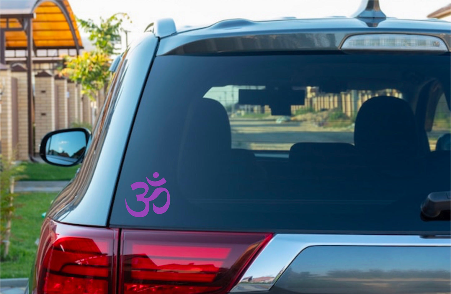 Crown Ohm Sanskrit Chakra Symbol Vinyl Car Decal