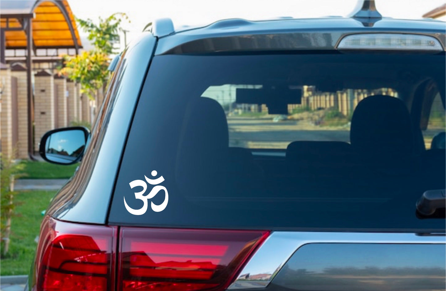 Crown Ohm Sanskrit Chakra Symbol Vinyl Car Decal