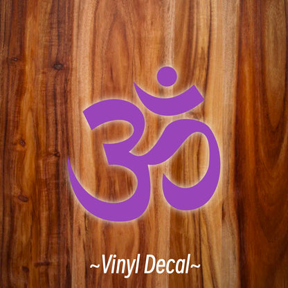 Crown Ohm Sanskrit Chakra Symbol Vinyl Car Decal