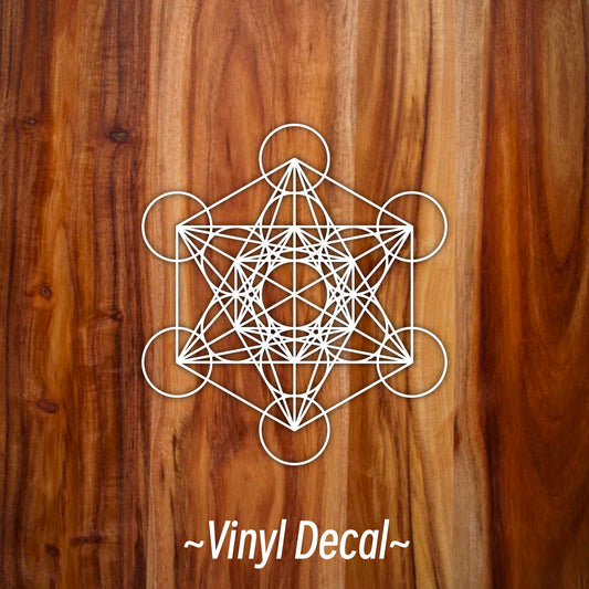 Metatron's Cube Sacred Geometry Vinyl Car Decal