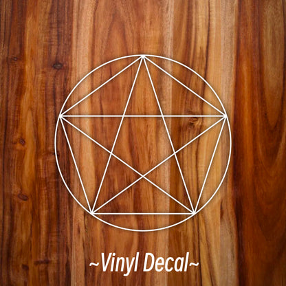 Pentagram Sacred Geometry Vinyl Car Decal